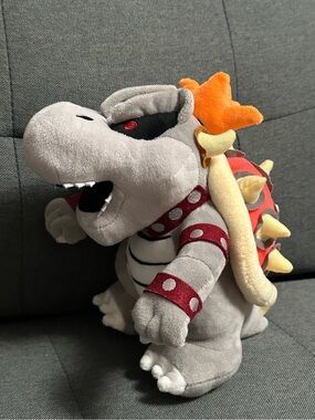 Mario Bros Dry Bowser Bones Koopa Plush Toy